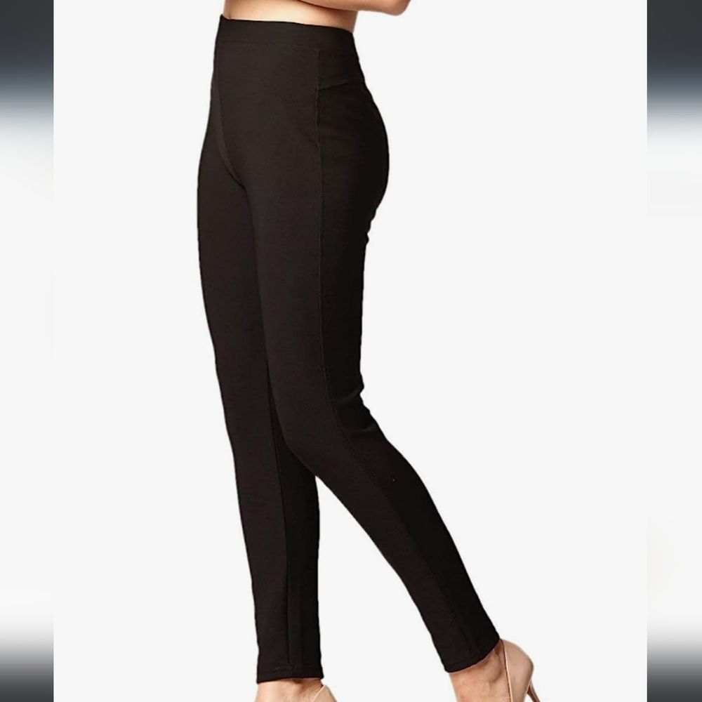 NWT Everyday Stretch, Ponte Pants w Back Pocket, Black, Med Short